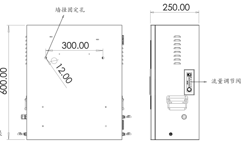 二次供水水質(zhì)低濁側(cè)視圖